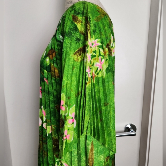 Vintage 60s Pleated Butterfly Kaftan - Picture 10 of 15
